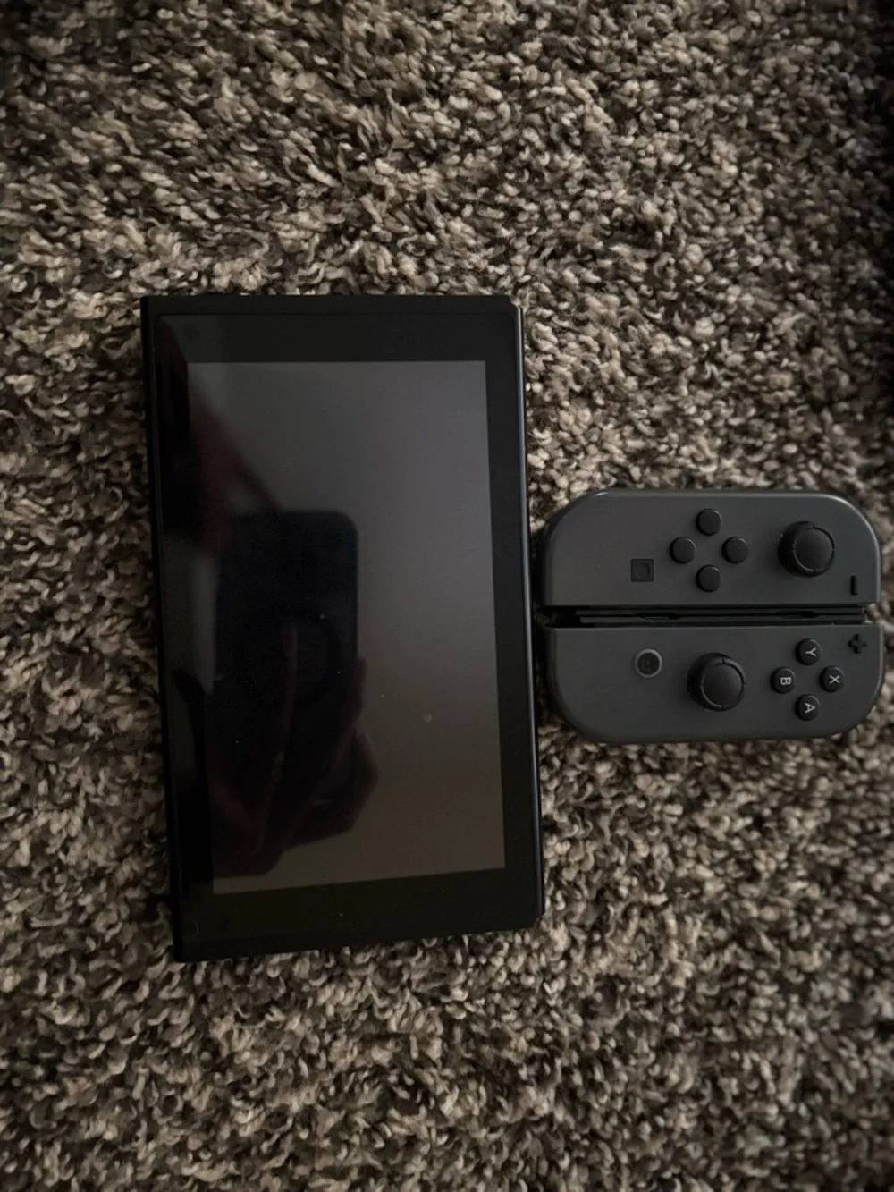Nintendo Switch Console with Dark Gray Joy‑Con